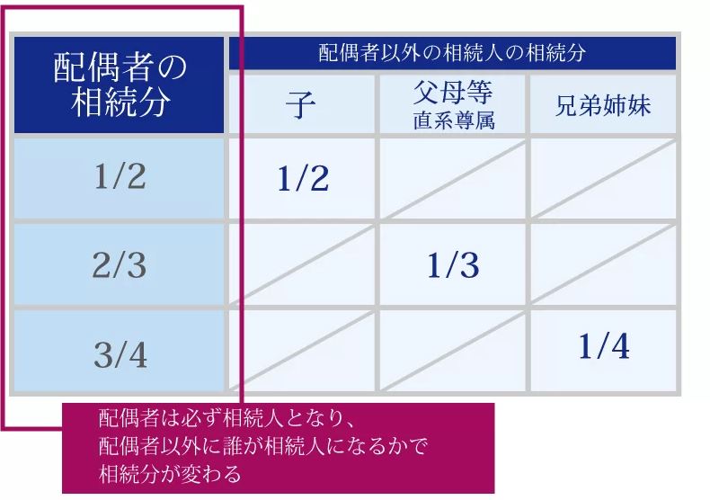 配偶者の法定相続分